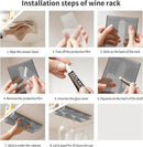 4 Pcs Wine Glass Holder Under Cabinet,Plastic Stemware Rack Punch-free Hanger Under Counter for Bar,Kitchen and Restaurant(Grey) by CozyNest Decor