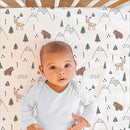 The Peanutshell 3 Piece Baby Crib Bedding Set for Boys - Newborn, Infant & Toddler Nursery Bed Set Decor with Fitted Crib Sheet, Dust Ruffle Comforter - Woodland Camo by TinyTreasures Baby Boutique