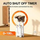 Boot Dryer, Shoe Dryer and Glove Dryer with Timer and Fan, White by CozyNest Decor
