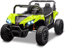 24V 2 Seater Ride On Car Truck, Power Wheels Kids UTV w/Parent Remote Control, 3.1 MPH Max Speed, Music Player, LED Lights & Storage, Electric Vehicle Ride On Toy for Kids Toddler Ages 3-8, Green by TinyTreasures Baby Boutique