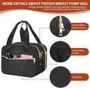 PIIOSER Breastmilk Cooler Bag with Ice Pack, Fits 6 Baby Bottles Up to 9 Ounce, Insulated Bottle Travel Bags with Shoulder Strap-Wearable Breast Pump Carrying Case for Nursing & Working Moms by TinyTreasures Baby Boutique