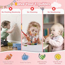 Kikidex Magnetic Drawing Board, Toddler Girl Toys for 1-2 Year Old, Doodle Board Pad Learning and Educational Toys for 1 2 3 Year Old Baby Kids Birthday Gift(Soft Pink) by TinyTreasures Baby Boutique