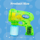 JOYIN 2 Bubble Guns Blaster Kit with 2 Solution for Kids, Automatic Bubble Maker Blower Machine for Party Favors, Birthday, Outdoor & Indoor Activity, Summer Toy by TinyTreasures Baby Boutique