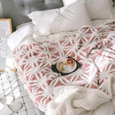 UKELER Luxury Soft Sherpa Throw Blanket Comfort Fuzzy Soft Sherpa Fleece Blanket for Bed/Couch/Sofa/Office/Camping, 60'' x 50'', Pink by CozyNest Decor