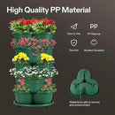 VIVOSUN 5 Tier Vertical Gardening Stackable Planter for Strawberries, Flowers, Herbs, Vegetables, Dark Green by GreenHaven Gardens