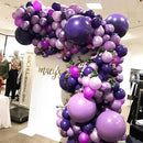130pcs Dark Purple Balloons Different Sizes 18" 12" 10" 5" Party Latex Balloons for Birthday Halloween Graduation Baby Shower Anniversary Party Decorations by CozyNest Decor