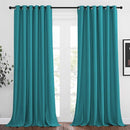 NICETOWN Blackout Curtain Panels 95" L - Window Treatment Energy Saving Thermal Insulated Solid Grommet Blackout Drapes for Living Room (Peacock Teal, 1 Pair, 80 by 95-Inch) by TinyTreasures Baby Boutique