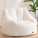 MAXYOYO Bean Bag Chair, Comfy Bean Bag Sofa with Back Support, Faux Fur Bean Bag Chair for Adults and Kids, Stuffed Floor Sofa for Living Room, Bedroom, Apartment, Beige by CozyNest Decor