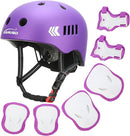 KAMUGO Kids Bike Helmet Set, Toddler Helmet for Ages 2-8 Boys Girls with Sports Protective Gear Set Knee Elbow Wrist Pads for Skateboard Cycling Scooter Rollerblading by TinyTreasures Baby Boutique