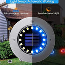 NFESOLAR Solar Outdoor Lights with 16 LEDs, Blue Color Bright Solar Ground Lights Outdoor, Waterproof Solar Pathway Lights for Pathway Garden Yard Lawn Walkway Driveway (8 Pack) by GreenHaven Gardens