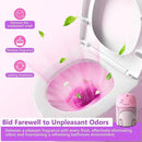 Toilet Bowl Cleaner-Cute Dinosaur-Shaped Toilet Bowl Cleaner Bottle Automatic Bathroom Toilet Tank Cleaner Easy-To-Use Septic Safe Toilet Cleaner in Bottle with Peach Scent (1, pink) by CozyNest Decor