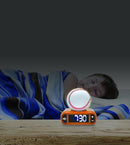 LEXiBOOK, Baseball - Baseball Nightlight Alarm Clock, Sounds and Melodies, LCD Backlit Screen, Luminous, Snooze, Brown/White, RL800BL by TinyTreasures Baby Boutique