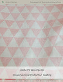 Rectangular Fabric Storage Box, Decorative Basket and Finishing Basket with Handle are Used for The Storage of Clothes, Books and Sundries(Pink Triangle) 1 by TinyTreasures Baby Boutique