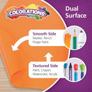 Colorations Arts and Crafts Paper Roll - Orange, Dual Surface, Finger Paints, Painting, Watercolors, Acrylic Paints, Wall Art, Bulletin Board Paper, Kids Crafts (Item