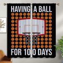 Basketball Blackout Curtains for Boy Girl Room Darkening Decor,Sports Themed Hoop and Many Basketballs Bedroom Living Room Home Rod Pocket Thermal Insulated Window Curtain/Drapes Panel,84x72 Inch… by TinyTreasures Baby Boutique