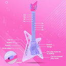 Guitar and Microphone Play Set for Girls,Kids Music Toys,Karaoke Machine with Music&Light,Music Instruments for Toddlers,Educational Toys Gift for Children by TinyTreasures Baby Boutique