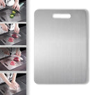 Titanium Cutting Board, New Upgrade Pure Titanium Cutting Boards for Kitchen,Food Grade 316 Stainless Steel Cutting Board，Double sided Dishwasher Safe 13.4 * 9inch by CozyNest Decor