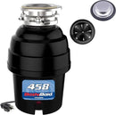 Waste Maid 10-US-WM-458-3B Garbage Disposal Anti-Jam Stainless Steel Food Waste Grinding System, 3/4 HP Deluxe, Black by CozyNest Decor