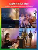 RGBCW Floor Lamp, 36W Bright Color Changing Lamp, Modern Stepless Dimmable LED RGB Floor Lamp with Remote & Touch Control, Standing Lamp for Living Room, Game Room, Bedroom by CozyNest Decor