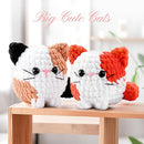 Cat Crochet Kit for Beginners-2PCS Calico Cats Crochet Kits for Adults Kids, Crochet Starter Kit with Step-by-Step Video Tutorials,Crochet Animal Kits Knitting Kit Learn to Crochet Kits by TinyTreasures Baby Boutique