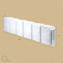 Beuta Landscape Edging | Garden Edging Border | Faux Stone Block XL for Lawn Edging, Flower Beds & Yard Edging – 1 Pack | Each Section Has 6 Blocks 48" L x 4" W x 9.5" H | 3 Spikes | Limewash by GreenHaven Gardens