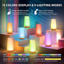 Night Light for Baby Nursery, 13 Colors Changing Touch Dimmable Night Lamp with Timer, Rechargeable Kids Night Light Portable for Bedtime Routine Baby Breastfeeding by TinyTreasures Baby Boutique