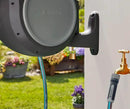 GARDENA 20505, 100' Retractable Garden Hose Reel with US Hose Threads - 100' x 1/2" hose, Automatic Retraction & Length Lock for Easy Watering. Heavy Duty Swivel Bracket 180°, Includes Nozzle. by GreenHaven Gardens