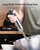 1000W Powerful Immersion Blender Handheld, 2025 New Update Hand Blender with 25-Speed and Heavy-Duty Copper Motor, 4 in 1 Hand Mixer with Chopper, Whisk, Beaker and Wand Silver by TinyTreasures Baby Boutique