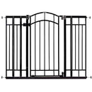 Ingenuity Multi-Use Decorative Extra Tall Walk-Thru Baby Gate, Fits Openings 28.5-48 Inch (Pack of 1), Black Metal, for Doorways and Stairways, 36' Tall Baby and Pet Gate, Black, One Size by TinyTreasures Baby Boutique