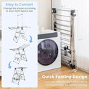 Giantex Clothes Drying Rack, Foldable Laundry Drying Rack with with 6-Level Adjustable Height, High Hanger Design, Side Clips, Space Saving Collapsible Laundry Drying Rack by CozyNest Decor