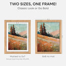 Homeforia 6x8 Picture Frame Natural Wood, High End Oak 6x8 Light Wooden Frames with Mat 5x7 for Photo, 6 x 8 Frame Matted to 5 x 7 Print, 8x6 Wall or Tabletop Frame, Tempered Glass, Wall Kit, Set of 1 by CozyNest Decor