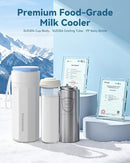 Portable Breastmilk Cooler for Outdoor, Breast Milk Cooler with 11oz Baby Bottle for Breastmilk Storage, 360° Stainless Steel Cooling Tube for 24 Hours Continuous Cooling, with Portable Carrier Bag by TinyTreasures Baby Boutique