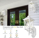 Darkaway Outdoor Wall Light Fixture,2pcs Outside Porch Lights Wall Mounted Seeded Glass Exterior Waterproof Lantern Modern E26 Socket Wall Sconce Lighting for Front Door Yard Patio by GreenHaven Gardens