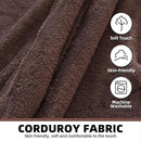 4FT Large Bean Bag Chairs,Big Adult Size Memory Foam Beanbags with Filler Included,Machine Washable Corduroy Cover,Ultra Soft Plush Gaming Bing Bag Puff Chair for Dorm, Living Room & Bedroom (Brown) by CozyNest Decor