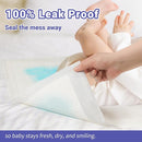 100 Pack Disposable Changing Pads for Baby [24" x 18"] Super Absorbency Disposable Underpads Large Bed Pads Absorbent Fluff Protective Table Pads Disposable Diaper Changing Pads, Leakproof by TinyTreasures Baby Boutique