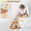Potty Training Seat, Upgrade Toddler Toilet Seat for Kids Boys Girls, 2 in 1 Potty Training Toilet for Kids, Splash Guard Anti-Slip Pad Step Stool（Brown） by TinyTreasures Baby Boutique