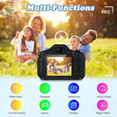Kids Camera,HD Digital Video Camera,Childrens Toys for 3 4 5 6 7 8 9 Year Old Boys/Girls,Selfie Camera for Kids,Christmas Birthday Gifts with 32GB SD Card (Black) by TinyTreasures Baby Boutique