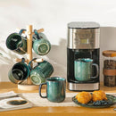 vancasso STARRY Coffee Mugs Set, 16 oz Ceramic Coffee Cups for Americano Hot Tea Iced Coffee Cold Brew Cocoa Milk Stoneware Mugs Set of 6, Dishwasher & Microwave Safe, Green by CozyNest Decor