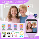 Smart Watch for Kids with 39 Games Touchscreen Camera Video, Music Player, Pedometer, Calculator, Calendar, Stopwatch, Flashlight, Alarm Clock 12/24 hr, Birthday Gifts Toys for Girls Ages 3-12 by TinyTreasures Baby Boutique