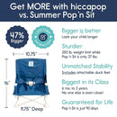 Hiccapop OmniBoost Travel Booster Seat with Tray for Baby | Folding Portable Baby Booster Seat for Dining Table, Camping, Beach, Grandma’s | Tip-Free Design Straps to Kitchen Chairs - Booster Chair by TinyTreasures Baby Boutique