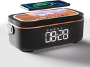 LOVME Alarm Clock Bluetooth Speaker for Bedroom, Bluetooth Stereo Sound Speaker, Fast 15W Wireless Charger, Dimmer, Night Light for Heavy Sleepers, Gift Set, Bedside(Black) by TinyTreasures Baby Boutique
