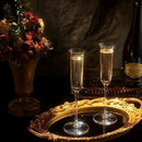 Vintage Crystal Champaign Flute Glasses Set Of 2 Clear Radiance Hand Blown Crystal Champagne Glasses by The Wine Savant