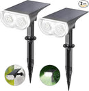 Linkind Solar Lights Outdoor Waterproof IP67, StarRay Dusk-to-Dawn Outdoor Solar Lights, 3 Lighting Modes Solar Spot Lights Outdoor for Garden, Yard, Landscape (Daylight, 2 Pack) by CozyNest Decor