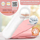 Baby Lounger - Snuggle Cozy Me Infant Lounger for Newborns | Breathable & Soft, Portable Awake-Time Pad, Essential Baby Gift- Petal (Lounger Cover Included) by TinyTreasures Baby Boutique