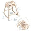 ECR4Kids ASATT High Chair, Toddler Chair, Antique White by TinyTreasures Baby Boutique