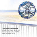 VP Home Tribal Turtle Kinetic Wind Spinners for Yard and Garden Wind Spinner Outdoor Metal Large Hanging Turtle Decor 3D Garden Art Wind Sculpture Spinners Kinetic Art Lawn Ornaments, 12x15 inches by GreenHaven Gardens