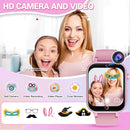 Kids Smart Watch Girls Gift for Girl Aged 6-12, HD TouchScreen Kids Watch with 26 Games Video Camera Music Pedometer Audiostory Learn Card Educational Toys Birthday Gifts for Girls Ages 5 6 7 8 9 by TinyTreasures Baby Boutique
