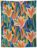 ICMOLYYENLO Boho Green Leaves Tapestry, Mid Century Abstract Tropical Palm Leaves Modern Minimalist Geometric Wall Hanging, Neutral Home Decor Art for Living Room Bedroom Dorm 60x60 Inch by CozyNest Decor