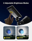 Solar Spot Lights Outdoor Waterproof for Flag, Palm Tree, Pole, Sign, Statue, Mailbox, Bright LED Outside Landscape Flood Spotlights for Accent Uplighting Yard, Garden, House, Backyard, Patio by GreenHaven Gardens