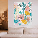 ICMOLYYENLO Tropical Green Leaves Tapestry, Exotic Leaves Beautiful Bedroom Wall Hanging, Floral Poster Blanket for Bedroom Living Room Dormitory Apartment 60x80 Inch by CozyNest Decor